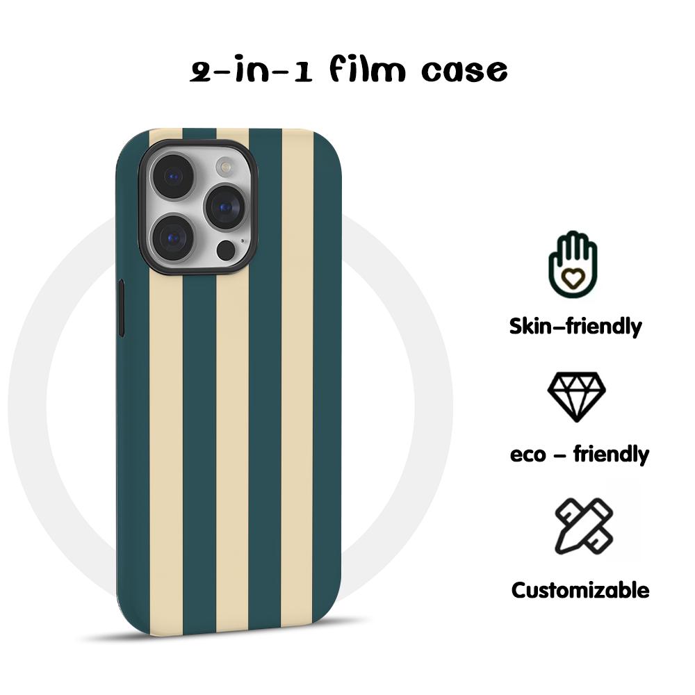 Apple Iphone 16 - Fashion Horizontal colored stripes Phone Case