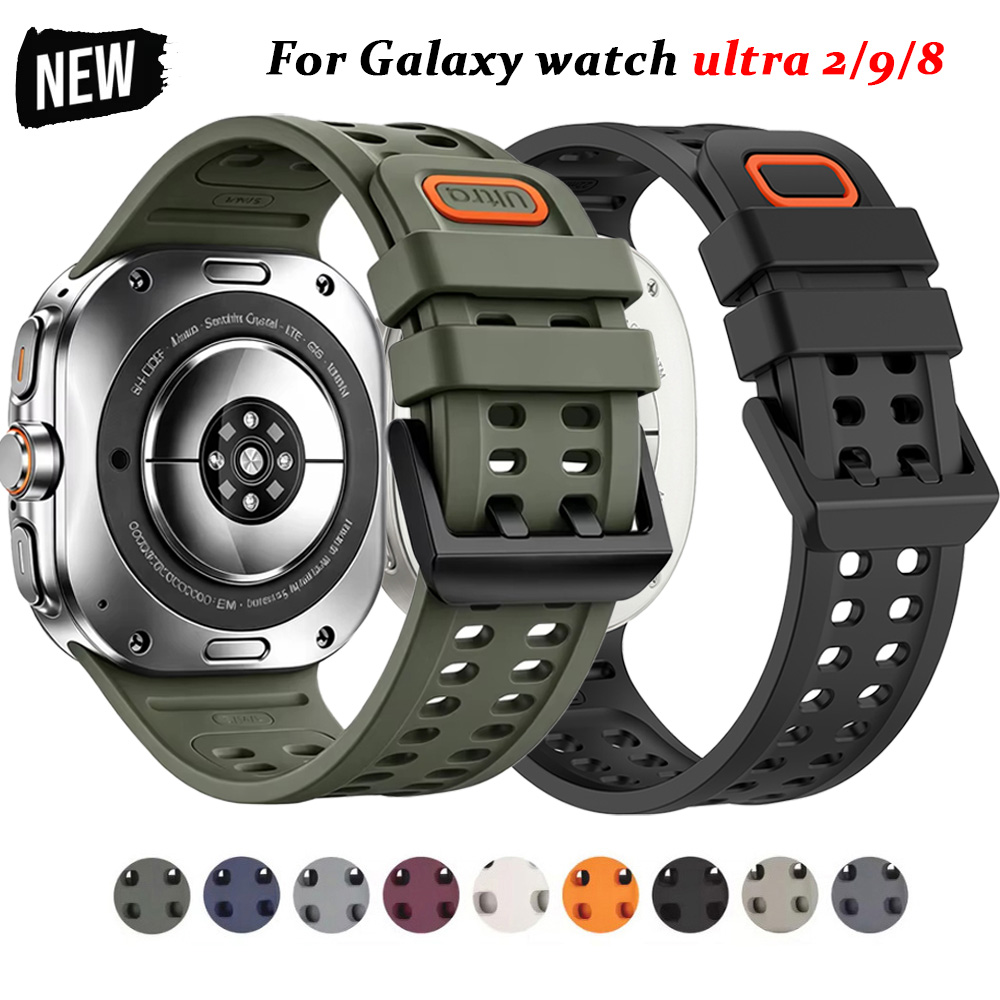 Silicone Sport Strap for Samsu - Samsung Smartwatch Ultra Accessories 评论和价格