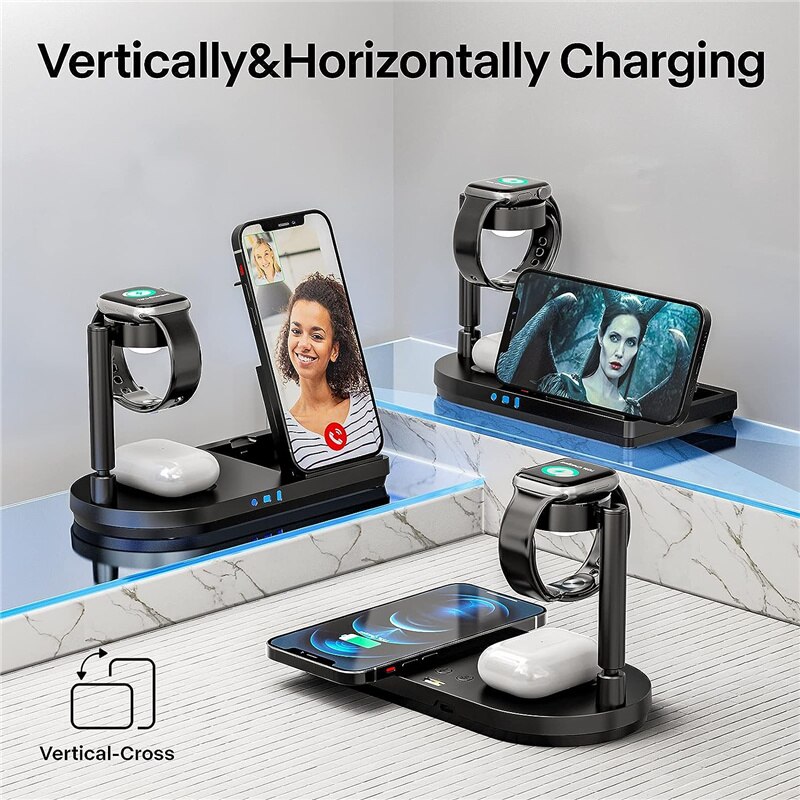 Foldable 3-in-1 Wireless Charg - Smartwatch Ac 评论和价格
