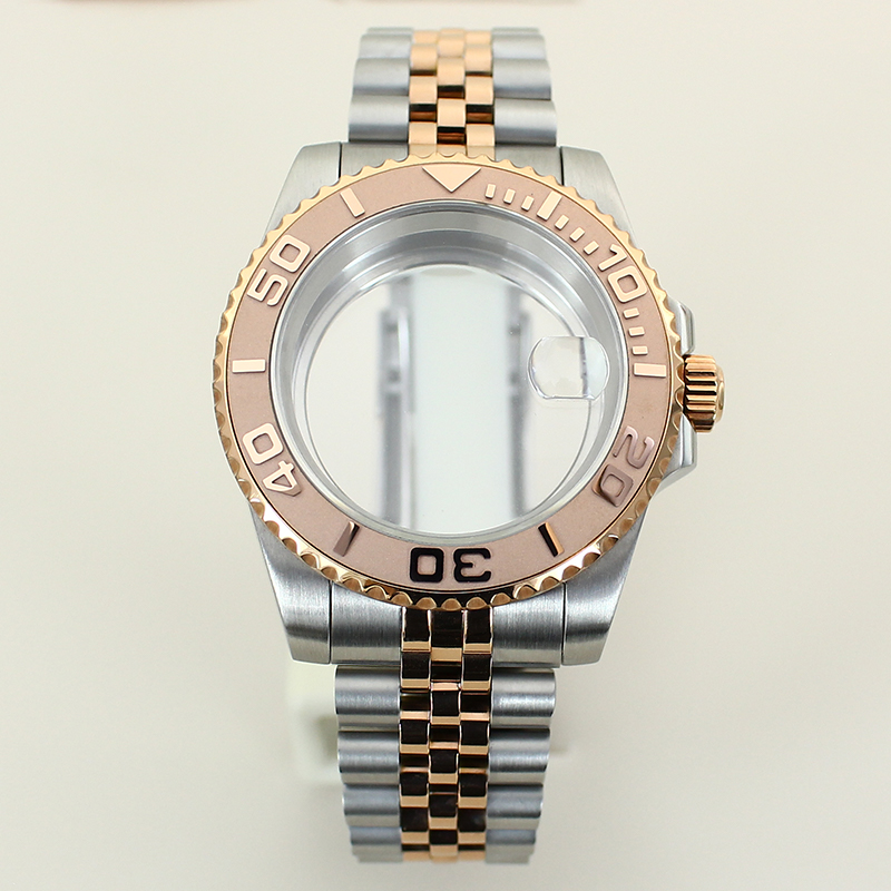 40mm Silvery Rose Gold Watch C - Ceramic Link Bracelet 评论和价格