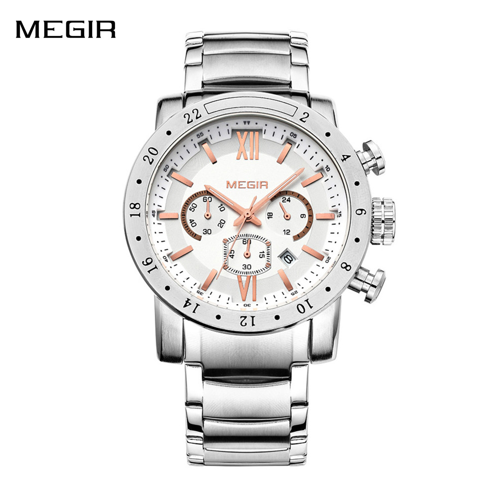 MEGIR Stainless Steel Casual W - Smartwatch Touch 评论和价格