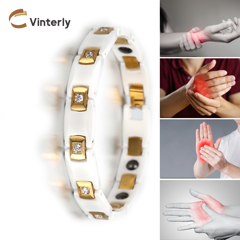 Vinterly Bracelets for Women C - Ceramic Link Bracelet 评论和价格