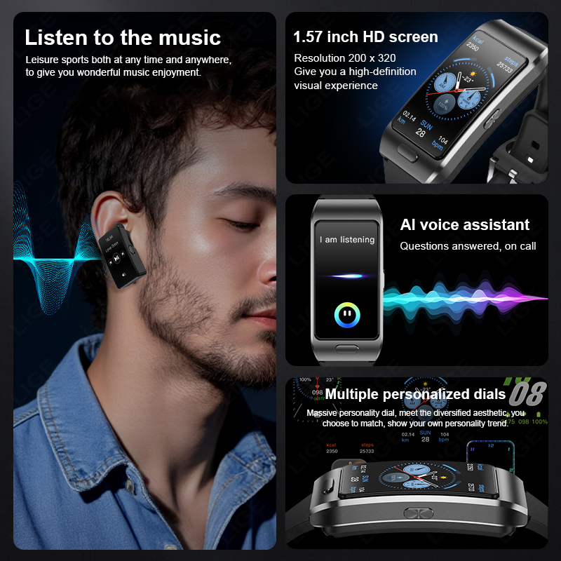 New 2 in 1 Bluetooth Headset S - Smartwatch Headset 评论和价格