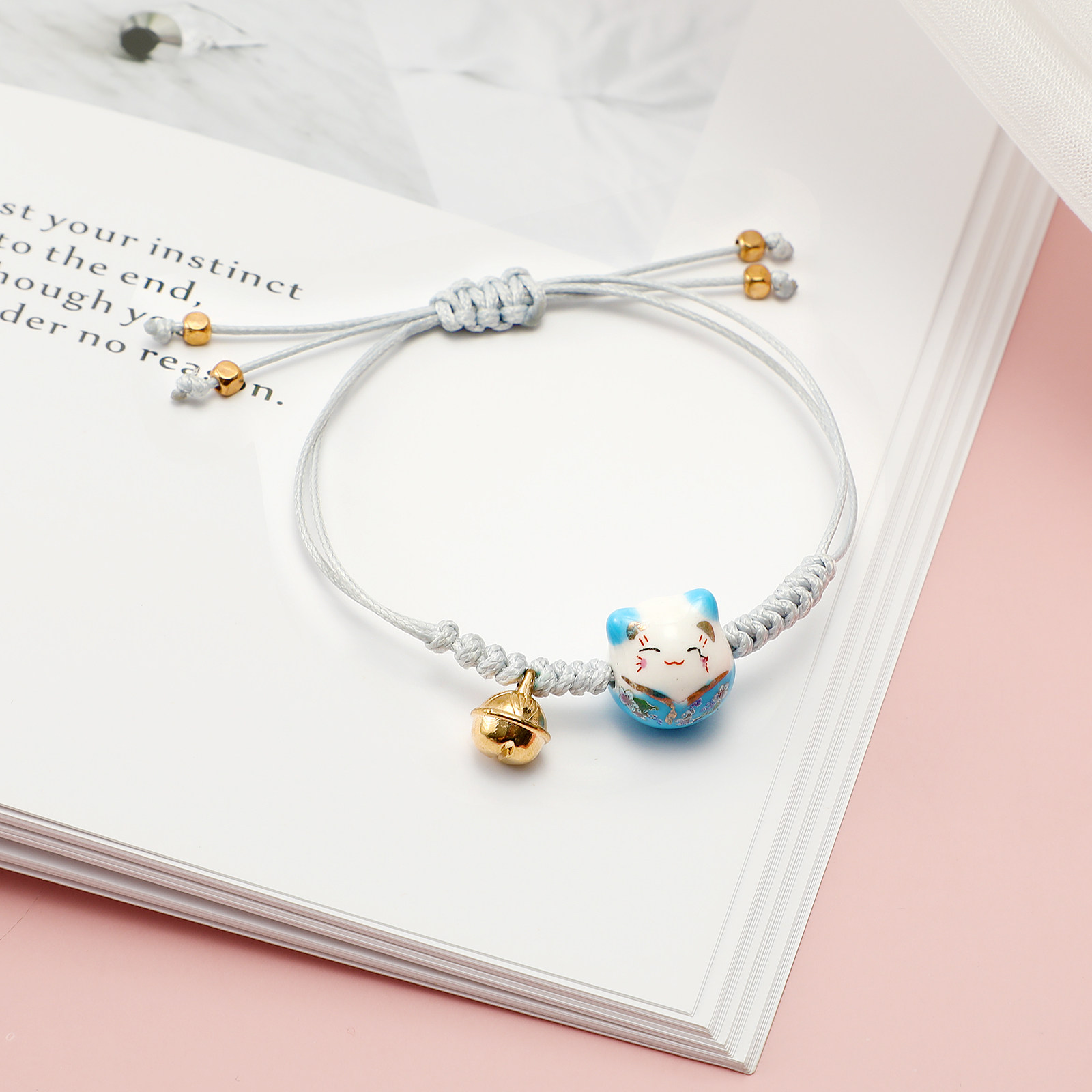 1Pcs Adorable Ceramic Cat Brac - Ceramic Link Bracelet 评论和价格