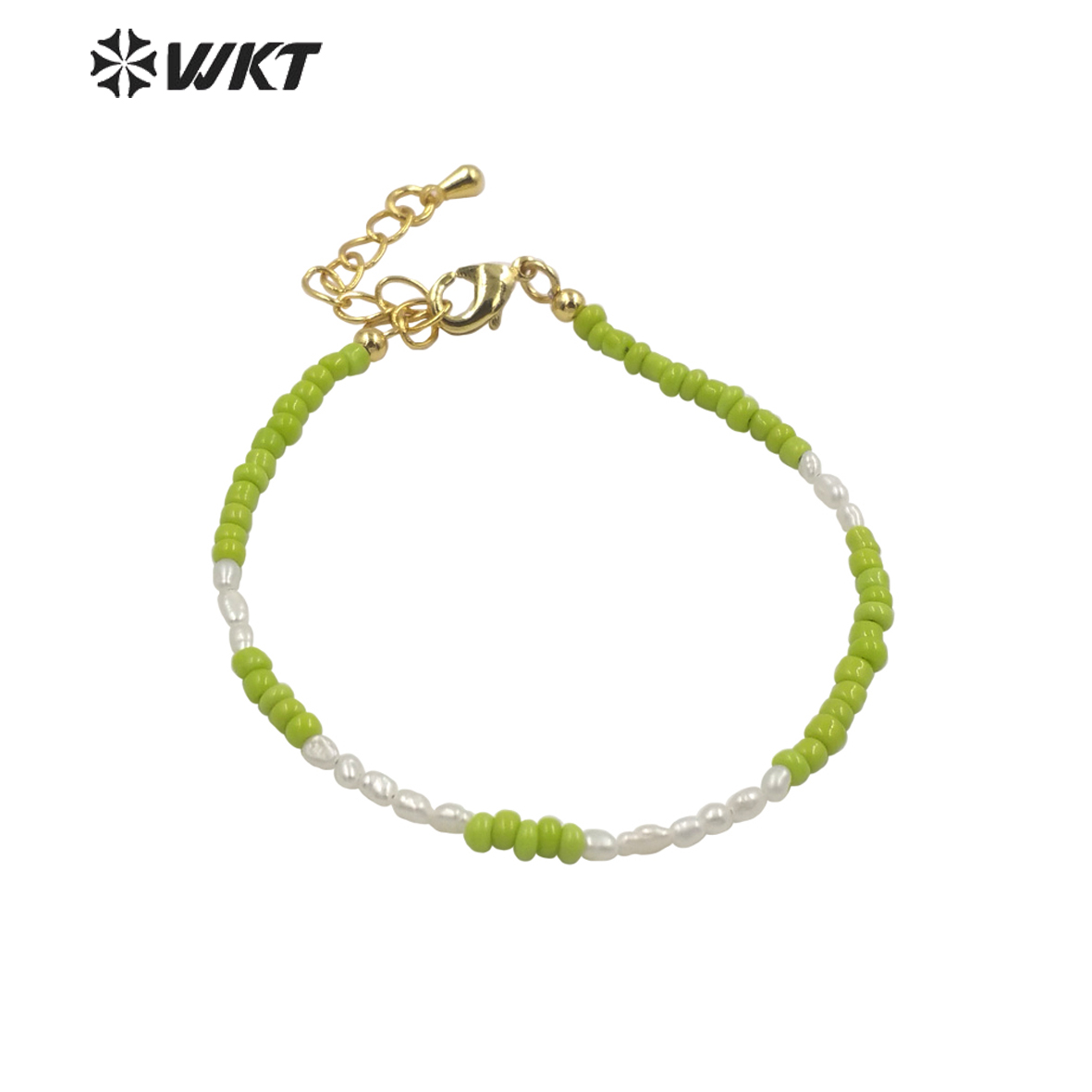 WT-MPB079 Women Elegant Tiny 2 - Ceramic Link Bracelet 评论和价格