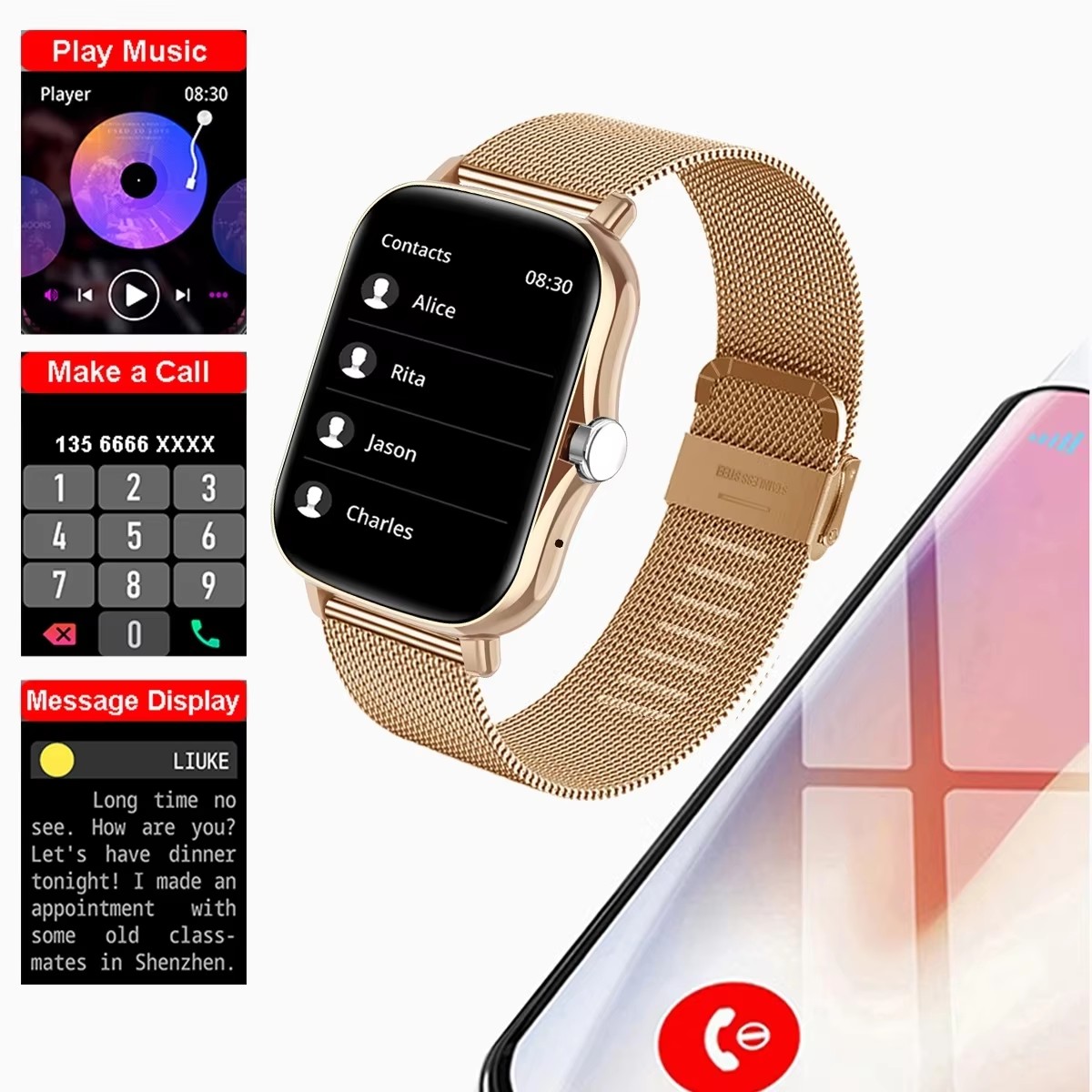 1.83'' Waterproof Smart Watch  - Smartwatch Instagram 评论和价格