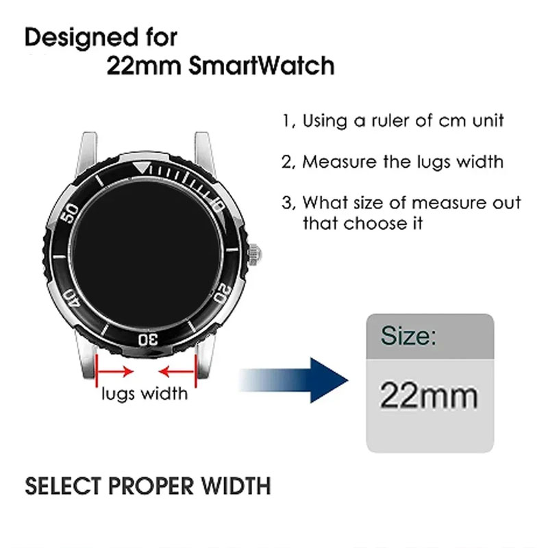22mm Adjustable Strap For OneP - Smartwatch X2 评论和价格