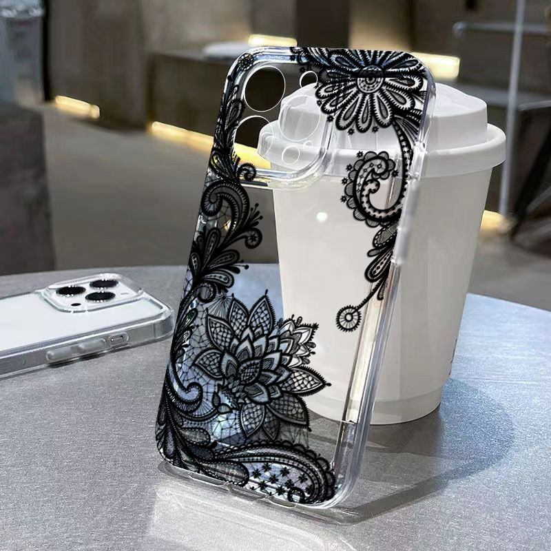 Trendy Black Lace Flower Patte - Xiaomi Poco X6 评论和价格
