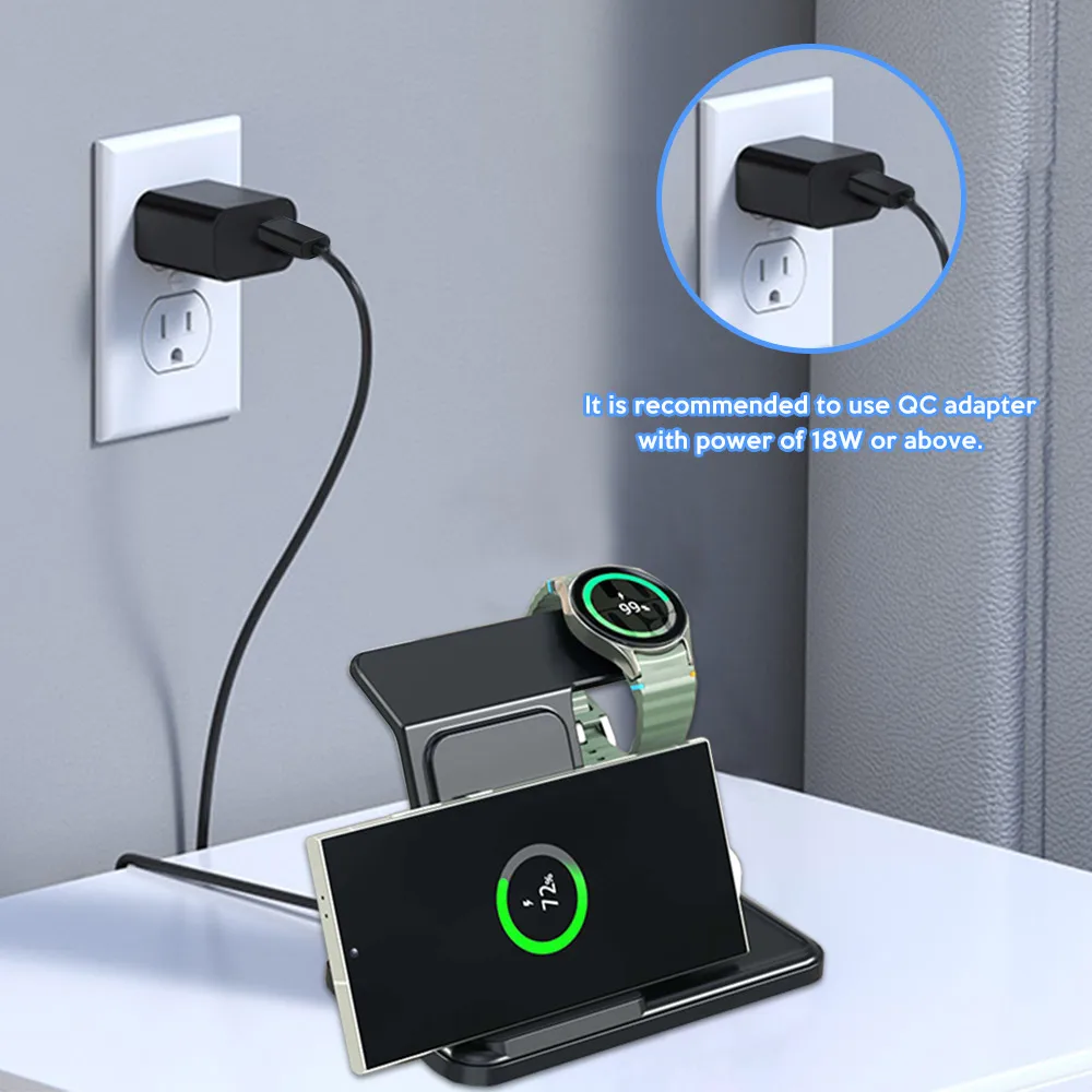 3 IN 1 Wireless Charger Statio - Smartwatch Ac 评论和价格
