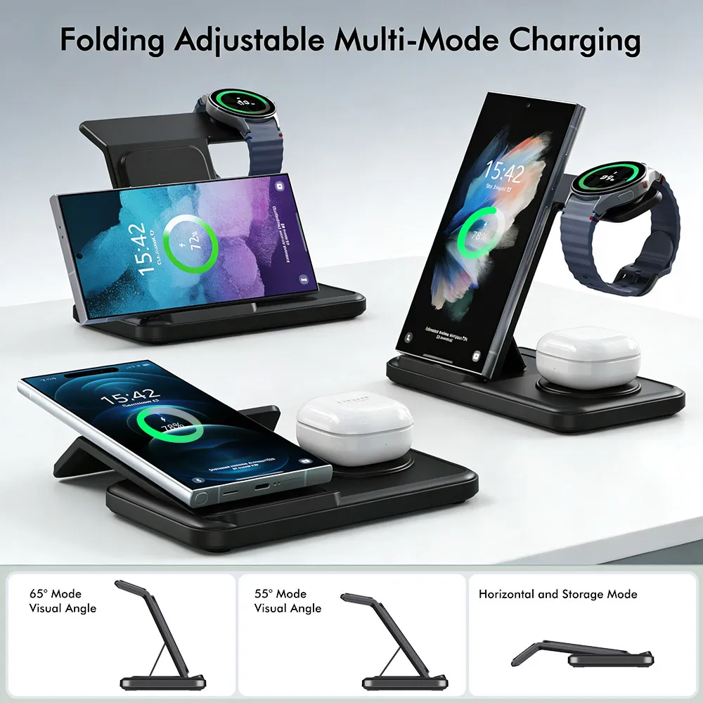 3 IN 1 Wireless Charger Statio - Smartwatch Ac 评论和价格