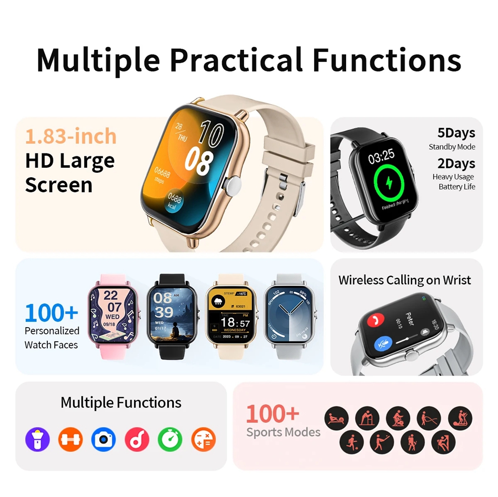 1.83'' Waterproof Smart Watch  - Smartwatch Instagram 评论和价格