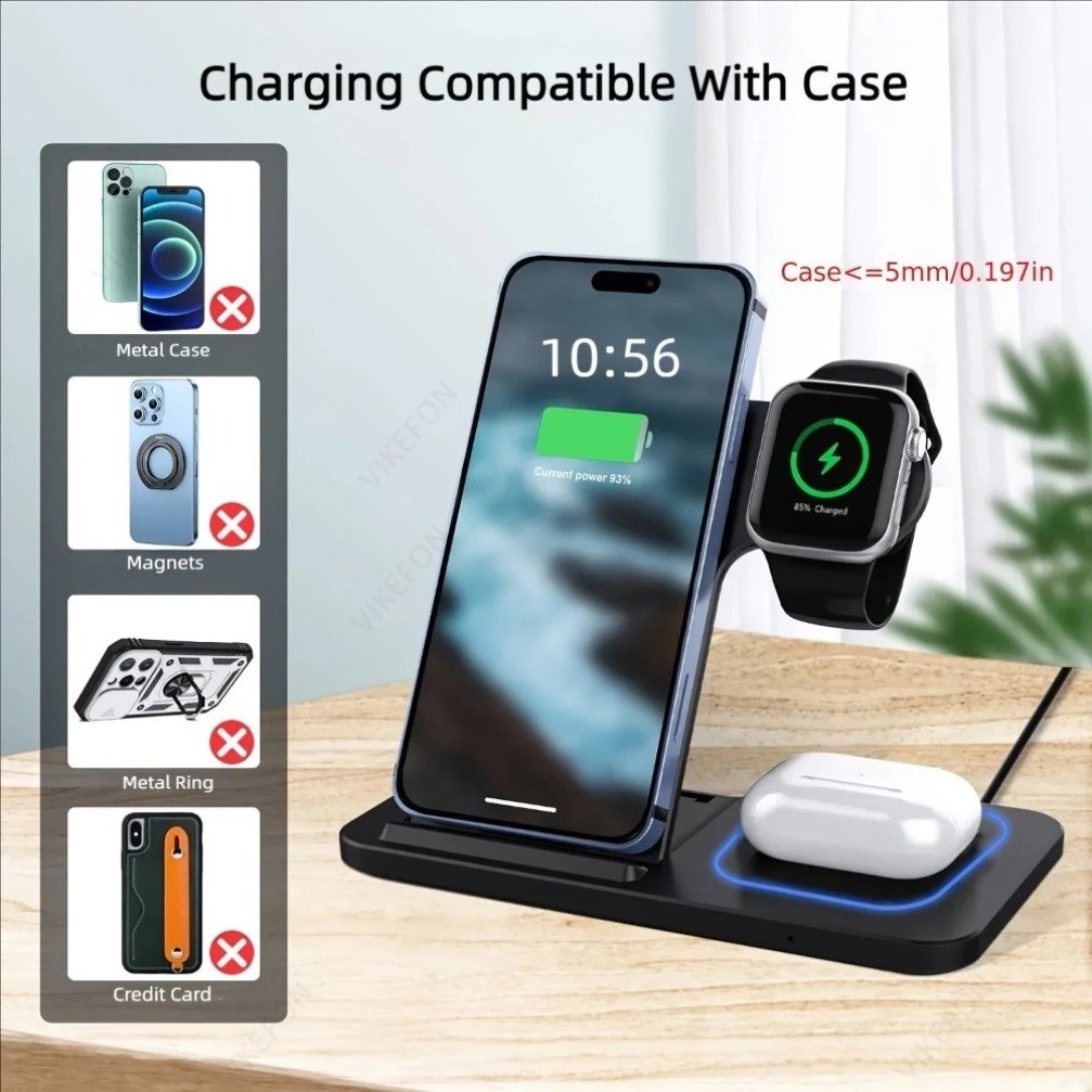 Foldable 3 in 1 Wireless Charg - Smartwatch Ac 评论和价格