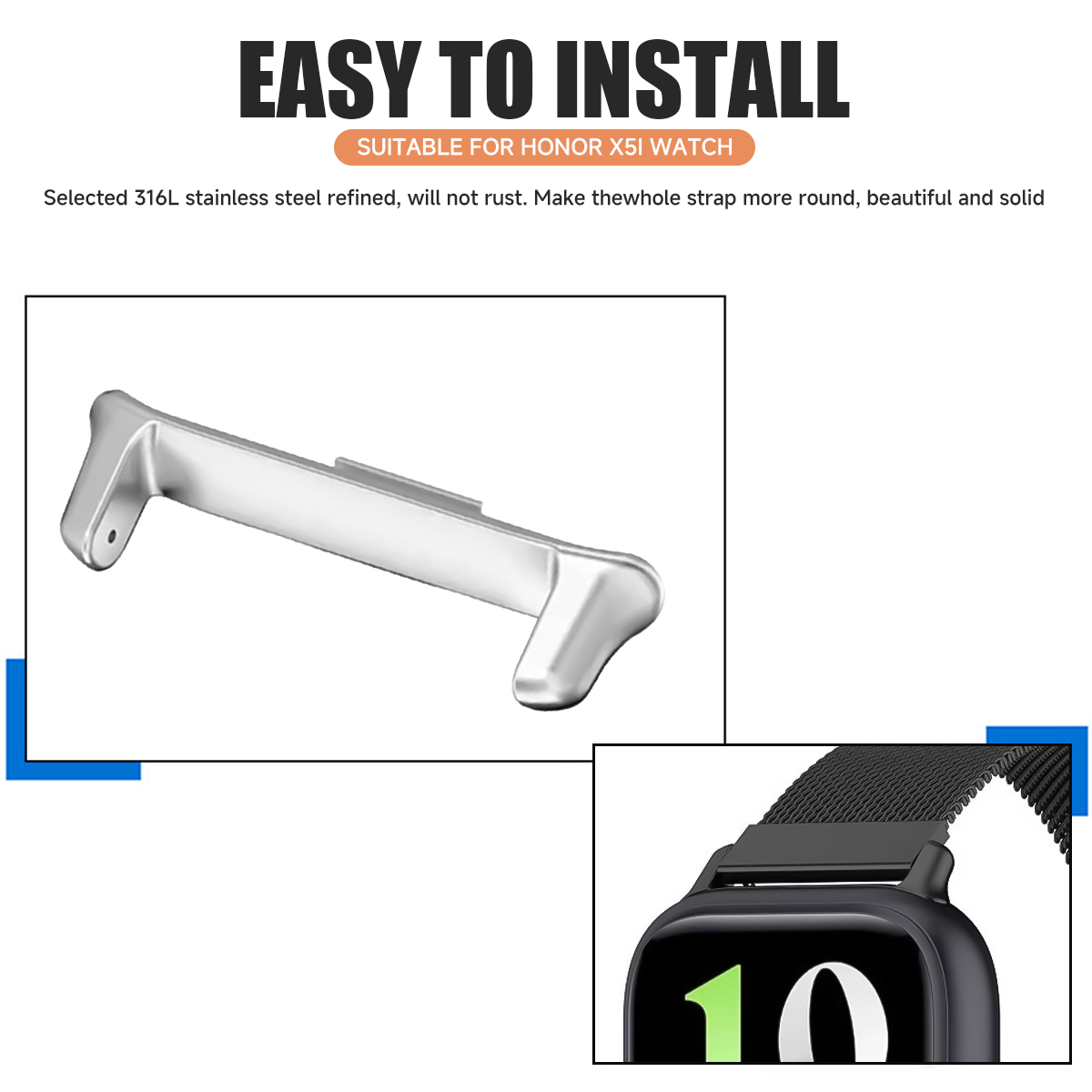 2PCS Watch Strap Connector Ada - Samsung Smartwatch Ultra Accessories 评论和价格