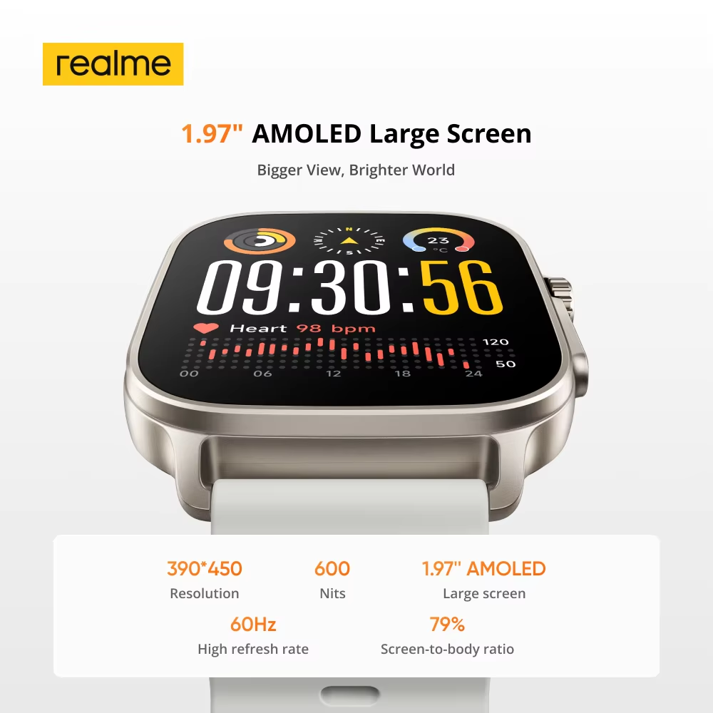 Global Version realme watch 5  - Smartwatch X2 评论和价格