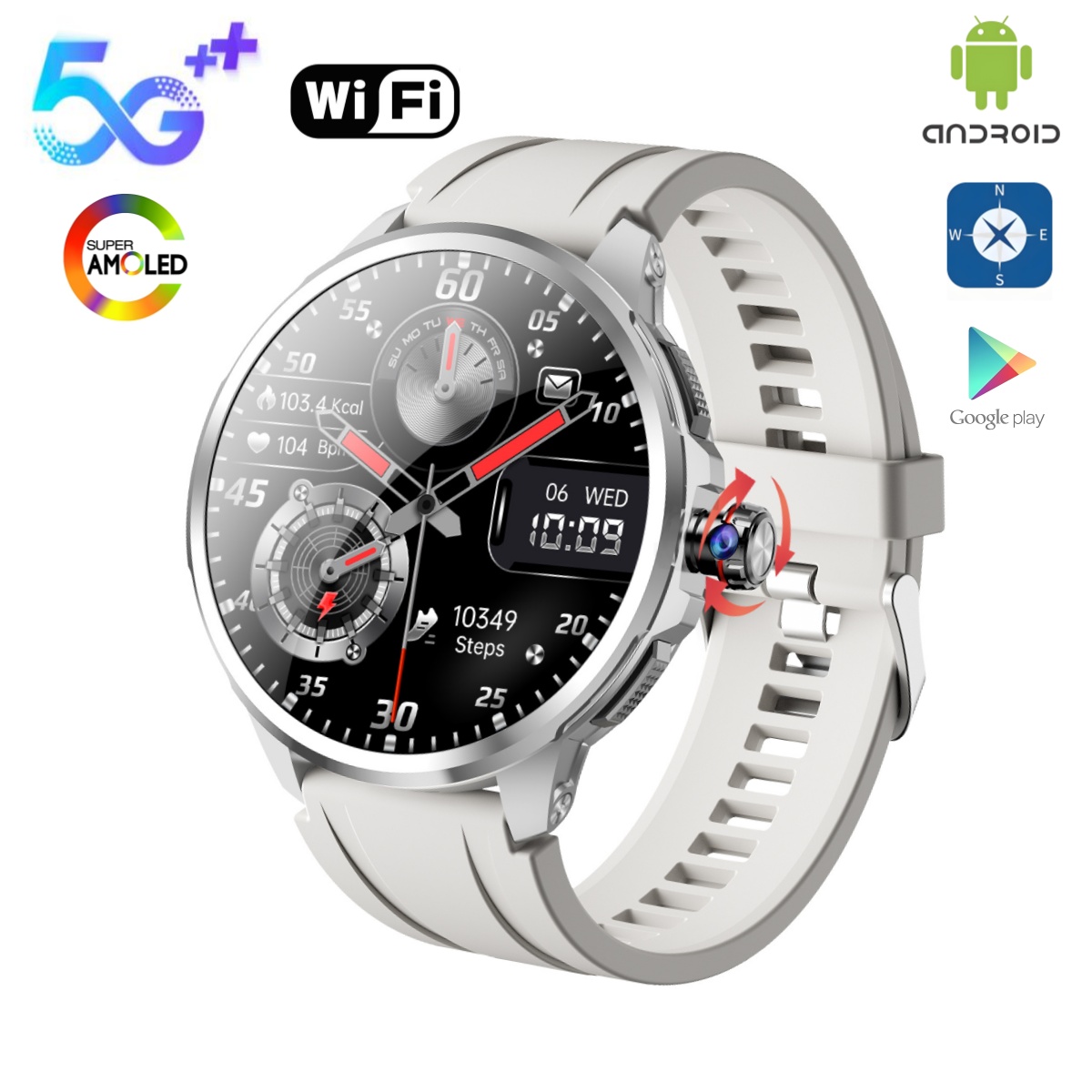 4G 5G LTE Android System 1.95  - Smartwatch Instagram 评论和价格
